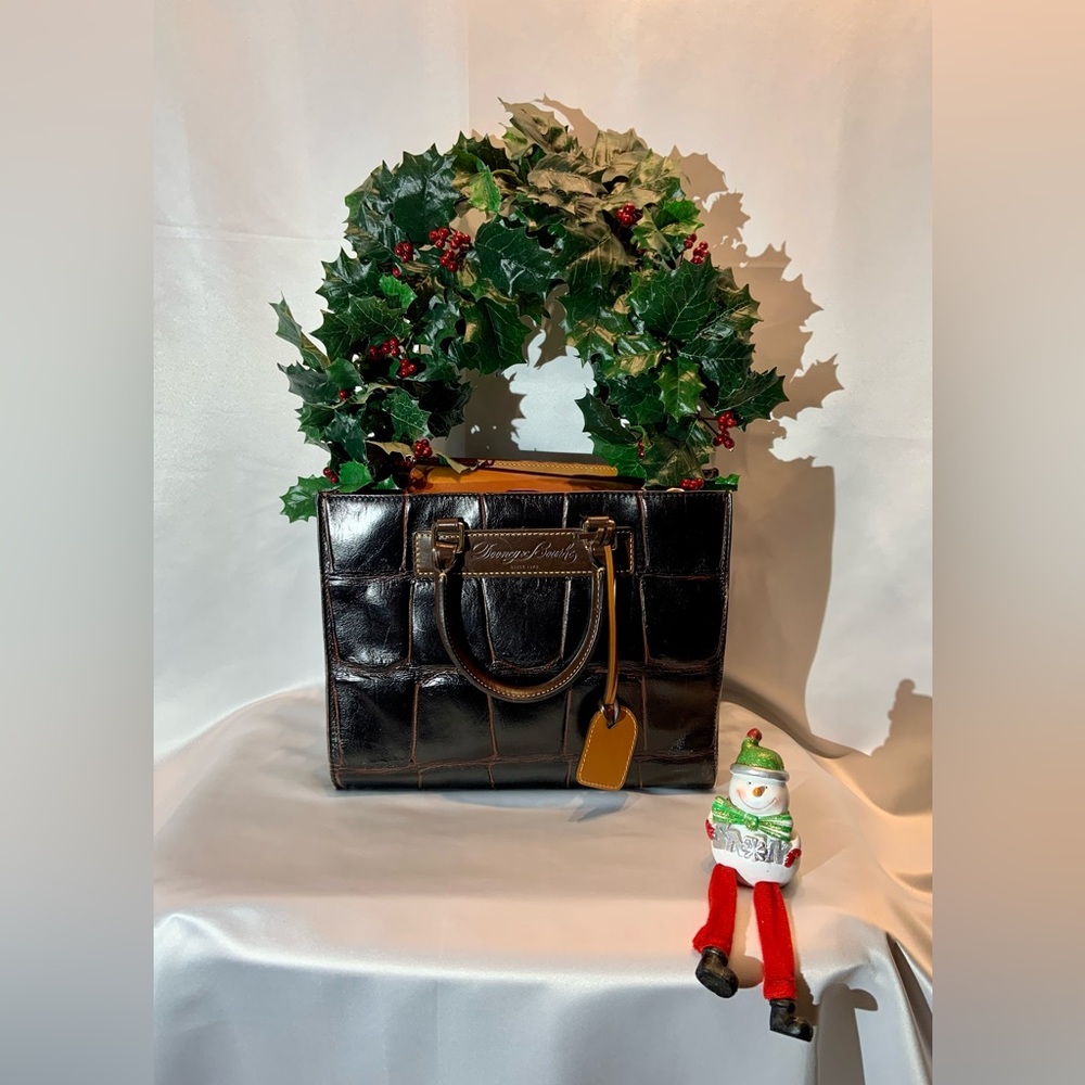 Dooney & Bourke "Janine" Satchel Dark Brown - Picture 14 of 14